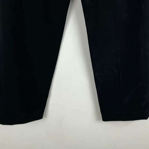 Calvin Klein Crepe Dress Pants Size 0 Black Elastic Waist Inseam 26in Rise 9.5in - Picture 9 of 9
